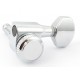 HC tuner LC221-D07 колки локовые 6 в линию на 2-х шпильках для Squire, профилированные, хром
