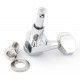 HC tuner LC221-D07 колки локовые 6 в линию на 2-х шпильках для Squire, профилированные, хром