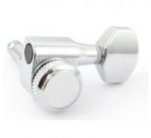 HC tuner LC221-D07 колки локовые 6 в линию на 2-х шпильках для Squire, профилированные, хром