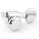 HC tuner LC221-D07 колки локовые 6 в линию на 2-х шпильках для Squire, профилированные, хром
