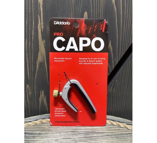 Planet Waves PW-CP-02S NS Capo Каподастр для гитары, серебро УЦЕНКА