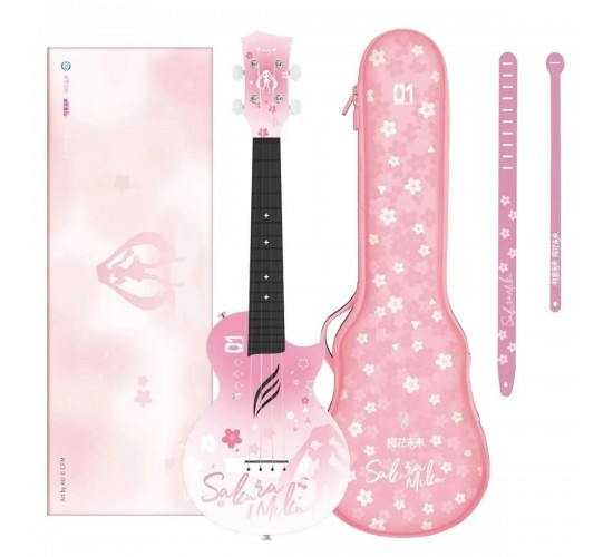 Enya Nova U Sakura Miku укулеле, цвет розовый