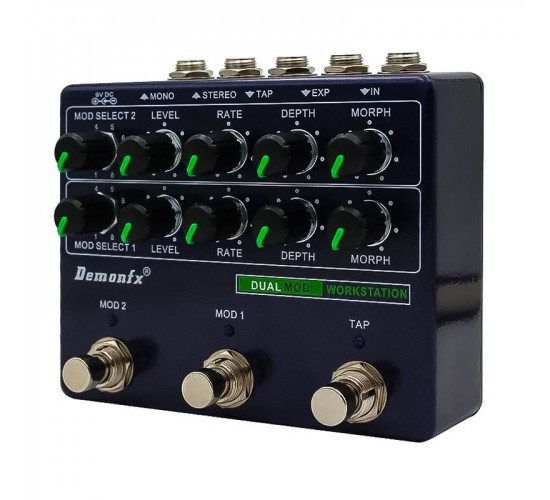 DemonFX Dual Mod Workstation двойная гитарная педаль модуляционных эффектов