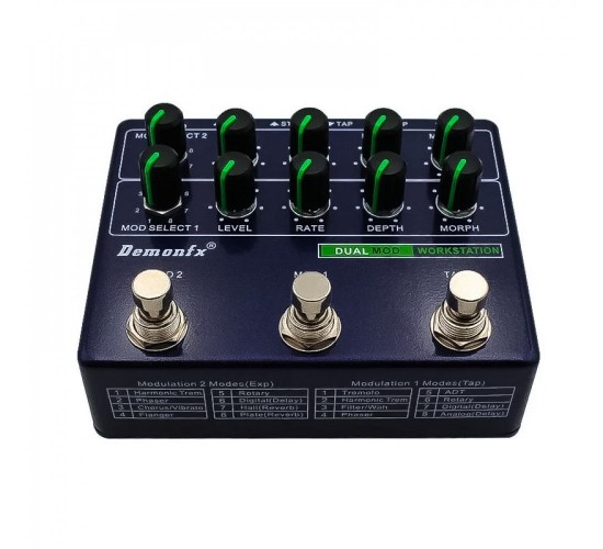 DemonFX Dual Mod Workstation двойная гитарная педаль модуляционных эффектов