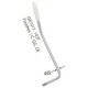 Gotoh A-2-C Рычаг резьба 5 мм, хром, чёрный наконечник