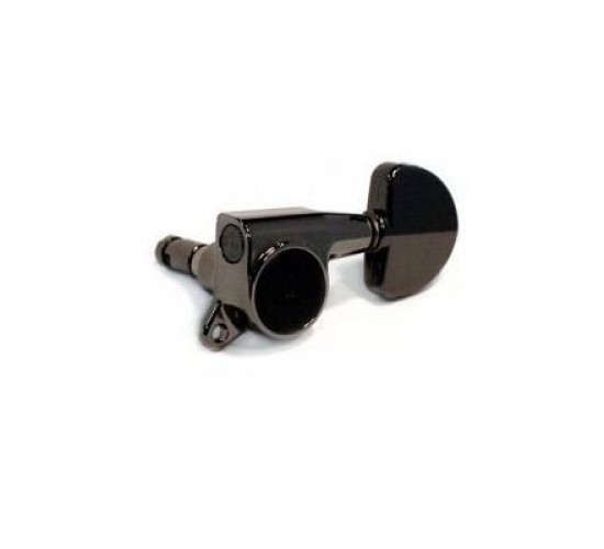 Gotoh SG381-HAPM-20-CK-L3+R3 Колки локовые с регулировкой высоты 3+3 large button (полумесяц), чёрны
