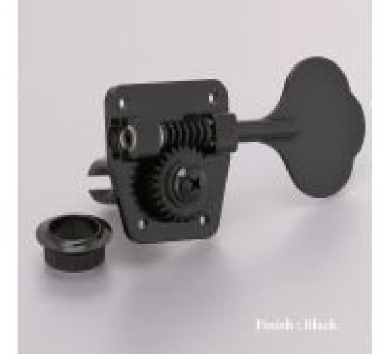 Gotoh GB-2 vintage колки для бас-гитары, 4 в линию, black (классический черный)