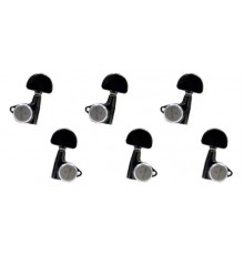 Gotoh SG301-MGT-20-CB-L3+R3 Колки для гитары 3+3, локовые, Cosmo Black