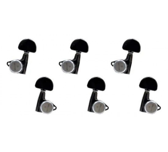 Gotoh SG301-MGT-20-CB-L3+R3 Колки для гитары 3+3, локовые, Cosmo Black