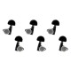 Gotoh SG301-MGT-20-CB-L3+R3 Колки для гитары 3+3, локовые, Cosmo Black