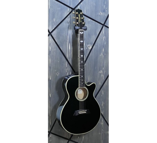 Takamine NPT-115 электроакустическая гитара, цвет черный, Япония USED