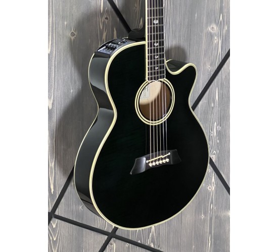 Takamine NPT-115 электроакустическая гитара, цвет черный, Япония USED