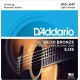 D'Addario EJ36 Bronze 80/20 Cтруны для акустической 12-струнной гитары, Light, 10-47