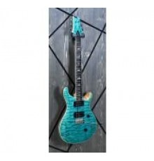PRS SE Custom 24 Quilted Maple Top Turquoise электрогитара, с чехлом USED
