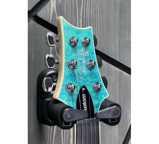 PRS SE Custom 24 Quilted Maple Top Turquoise электрогитара, с чехлом USED