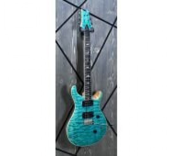PRS SE Custom 24 Quilted Maple Top Turquoise электрогитара, с чехлом USED
