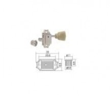 Gotoh SD90-MG-SL-N Колки локовые 3+3 Vintage style, никель