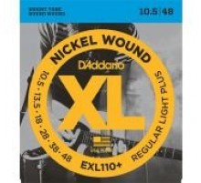 D'Addario EXL110+ NICKEL WOUND Струны для электрогитары Regular Light  Plus, 10.5-48