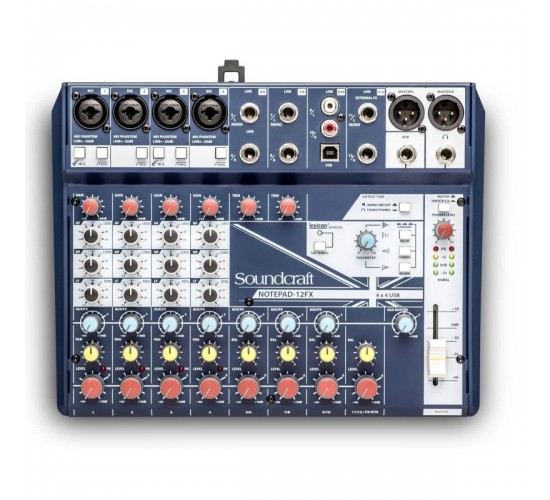 Soundcraft Notepad-12FX микшерный пульт с процессором эффектов Lexicon и USB интерфейсом, выставочный образец
