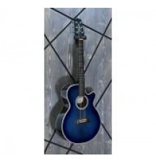 Takamine PT-106 DBS электроакустическая гитара, с кейсом, цвет Dark Blue Sunburst Япония USED