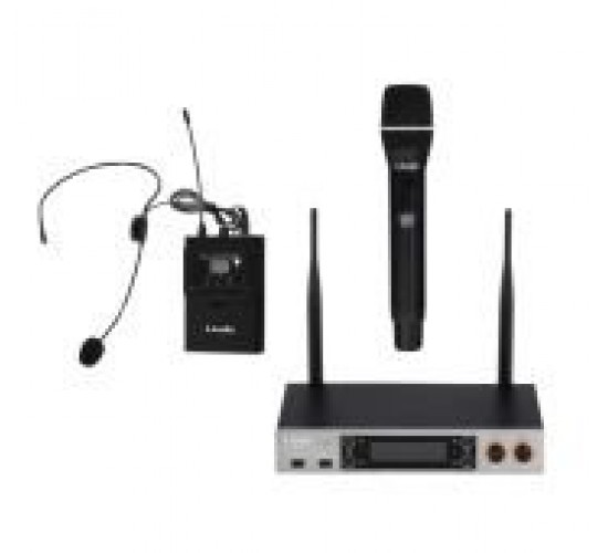 LAudio LS-201-MH Беспроводная микрофонная система, ручной и головной микрофон