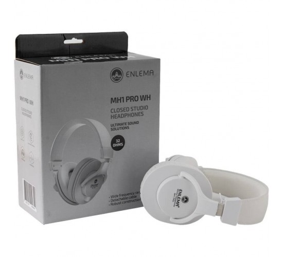 Enlema MH 1 PRO WH Наушники динамические закрытого типа, Studio/Hi-Fi, 10-30000 Гц, 32 Ом
