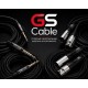 GS Cable кабель микрофонный, 45 cм (кабель Cordial CMK 222, разъемы AuraSonics XN3M-B / XN3F-B)