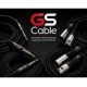 GS Cable кабель микрофонный, 45 cм (кабель Cordial CMK 222, разъемы AuraSonics XN3M-B / XN3F-B)