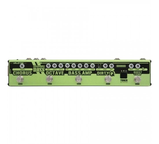 Valeton VES-2 Dapper Bass Bass Effect Strip педаль для баса с тюнером, октавером, компрессором
