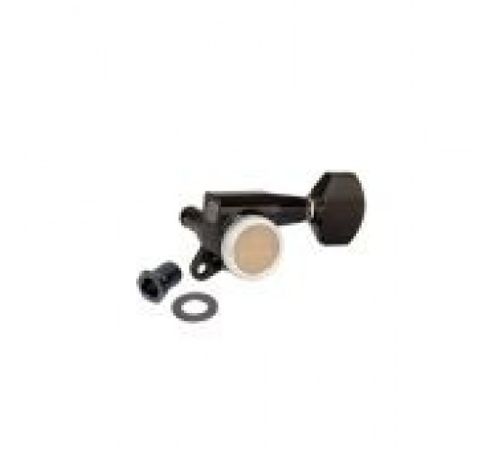 Gotoh SG381-MG-T-07-CK-(L6) Колки локовые с традиционным замком, 6 в линию, small button cosmo black