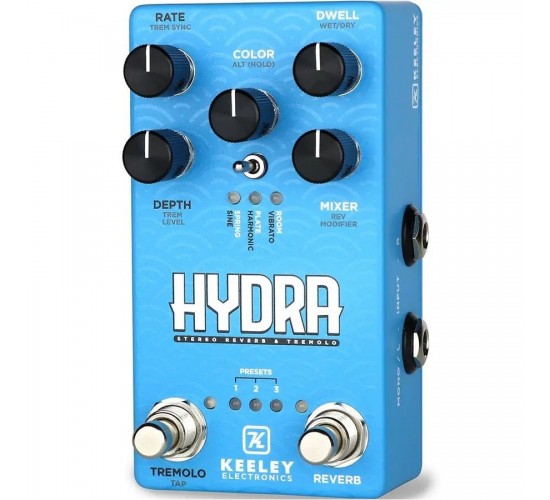 Keeley Electronics Hydra Stereo Reverb Tremolo гитарный эффект ревер и тремоло