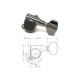 Gotoh SG381-HAPM-07-CK-L3+R3 Колки локовые с регулировкой высоты 3+3 small button, чёрный