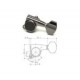 Gotoh SG381-HAPM-07-CK-L3+R3 Колки локовые с регулировкой высоты 3+3 small button, чёрный