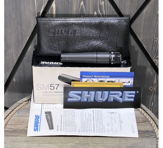 Shure SM57-LCE динамический кардиоидный инструментальный микрофон, Мексика USED