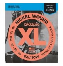 D'Addario EXL110W XL NICKEL WOUND Струны для электрогитары Regular Light Wound 3rd 10-46