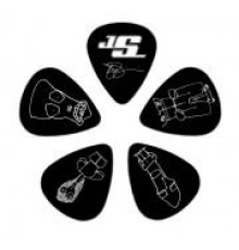Planet Waves 1CBK2-10JS Joe Satriani Медиаторы, черные, тонкие
