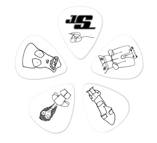 Planet Waves 1CWH2-10JS Joe Satriani Медиаторы, белые, тонкие