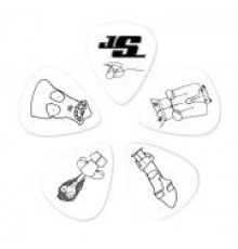 Planet Waves 1CWH2-10JS Joe Satriani Медиаторы, белые, тонкие