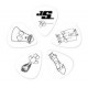Planet Waves 1CWH2-10JS Joe Satriani Медиаторы, белые, тонкие