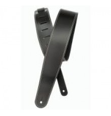 Planet Waves 25LS00-DX Classic Leather Ремень для гитары, кожаный, черный, контрастная строчка