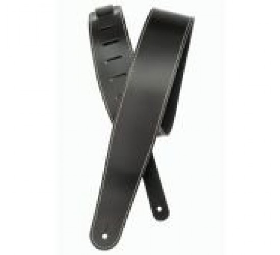 Planet Waves 25LS00-DX Classic Leather Ремень для гитары, кожаный, черный, контрастная строчка