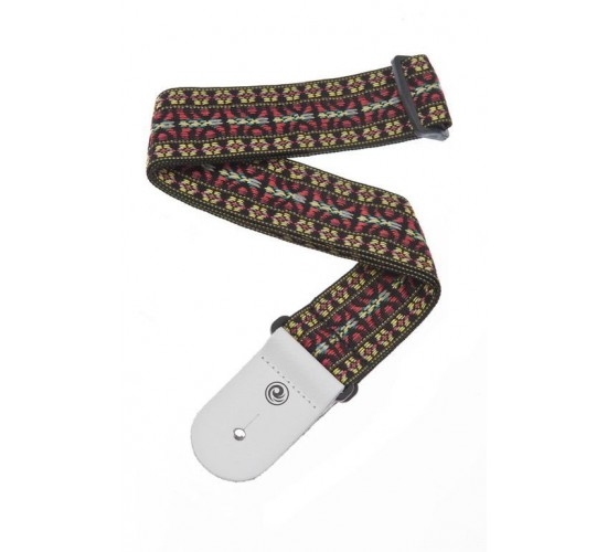 Planet Waves 50G00 Woven Ремень для гитары текстильный, без наплечника, рисунок «Hootenanny Yellow»