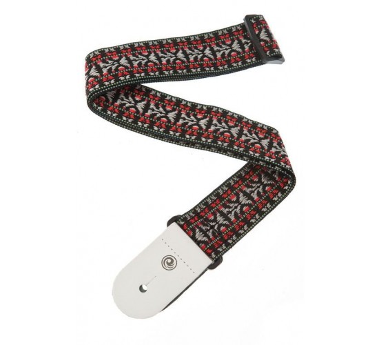 Planet Waves 50G01 Woven Ремень для гитары текстильный, без наплечника, рисунок «Hootenanny Red»