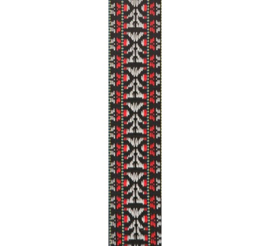 Planet Waves 50G01 Woven Ремень для гитары текстильный, без наплечника, рисунок «Hootenanny Red»