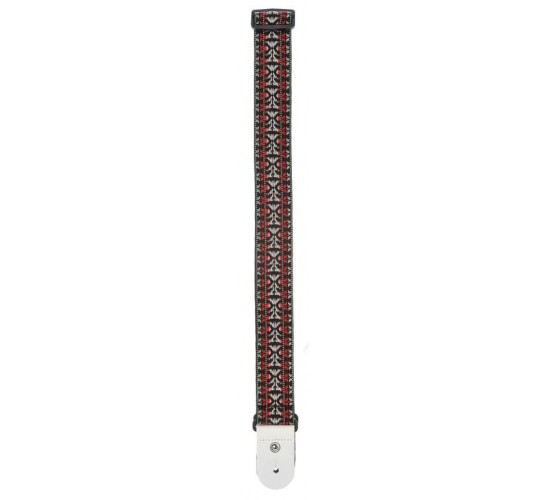 Planet Waves 50G01 Woven Ремень для гитары текстильный, без наплечника, рисунок «Hootenanny Red»