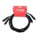Force MCC-03D/3 сдвоенный MIDI шнур: 2 x DIN 5PIN ---2 x DIN 5PIN, длина 3 метра, черного цвета