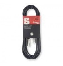 Stagg SMD3 высококачественный МIDI-кабель. Длина: 3 м., черный