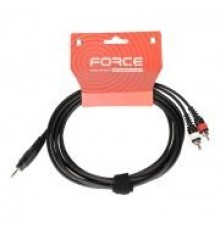 Force FLC-10/3 высококачественный коммутационный кабель, мини стерео-джек / 2 х RCA (папа)