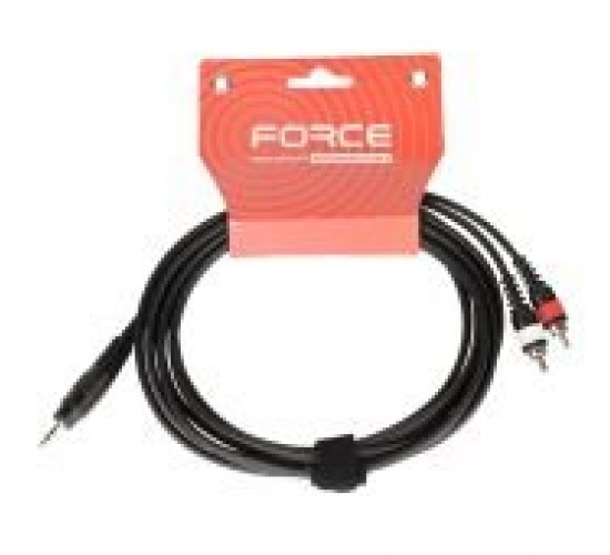 Force FLC-10/3 высококачественный коммутационный кабель, мини стерео-джек / 2 х RCA (папа)
