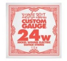 Ernie Ball 1124 струна для электро и акустических гитар, Никель, в оплётке, калибр .024